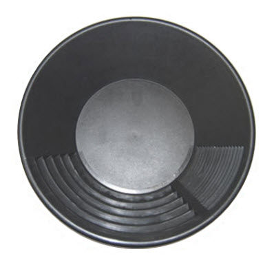 Estwing 14" Black Plastic Gold Pan - 9oz (Medium)