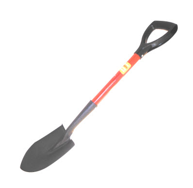 Mini Round Nose Digging Shovel with Fibreglass Shaft