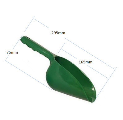 Plastic Sluice Feeding Scoop