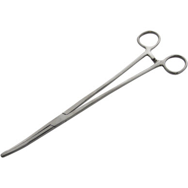 10 inch Long Bent Forceps